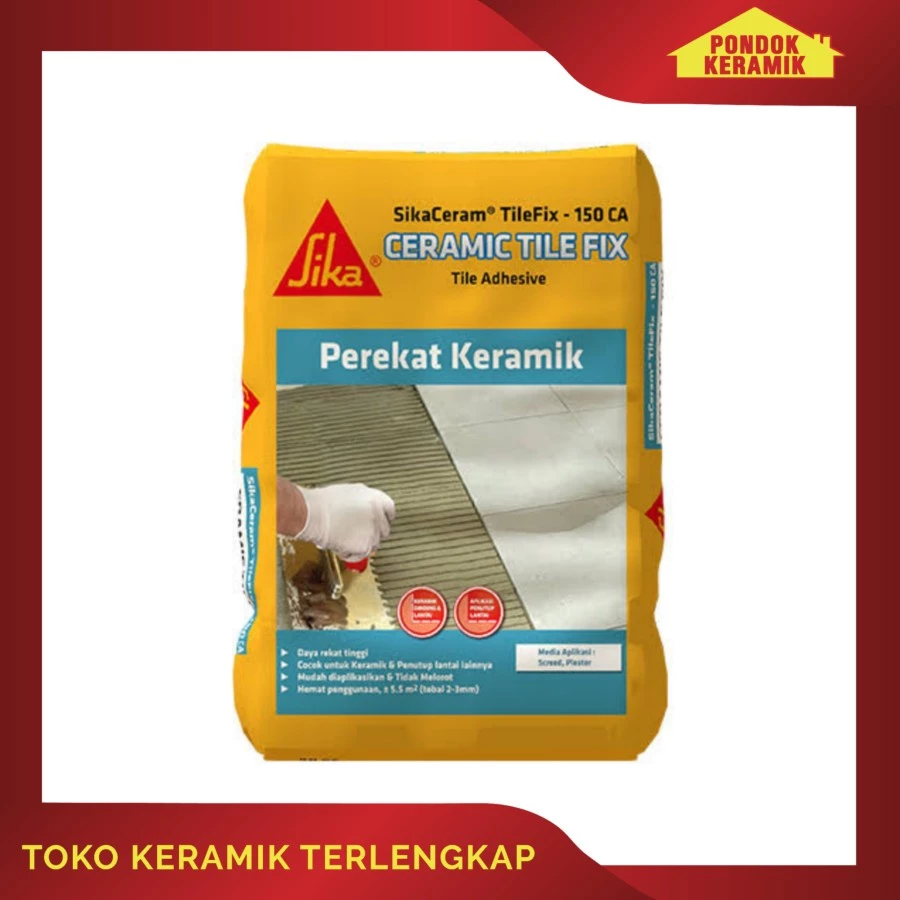 SEMEN PEREKAT KERAMIK SIKA 150 CA 25 KG - CERAMIC TILE FIX