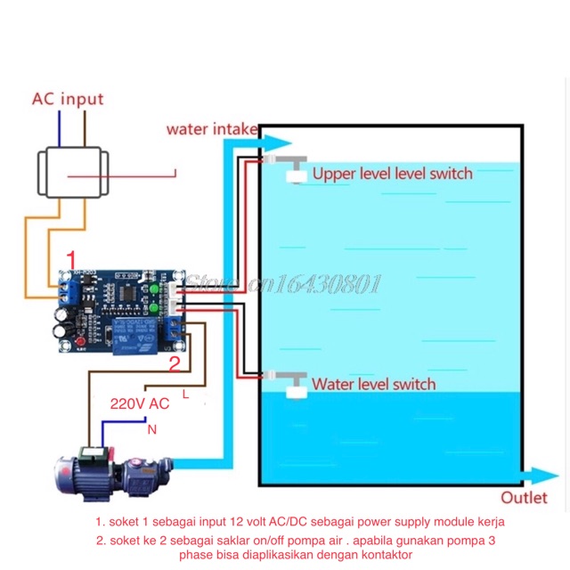 Jual module sensor air otomatis - water level controller automatic ...