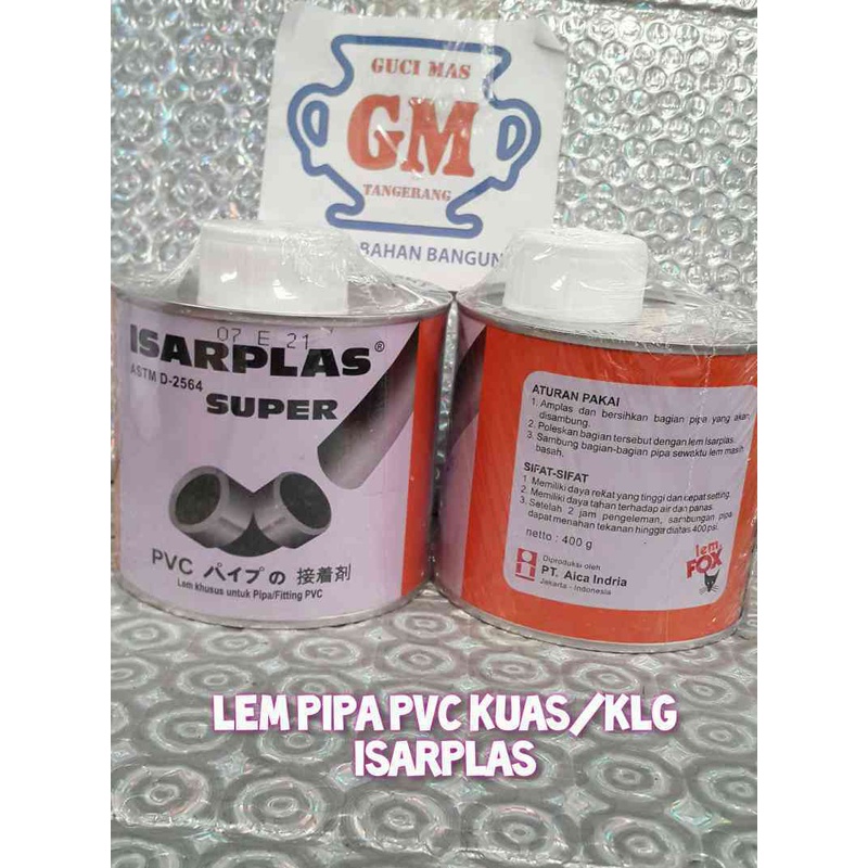 Jual Lem Pipa Pvc ISARPLAS 400gr | Shopee Indonesia