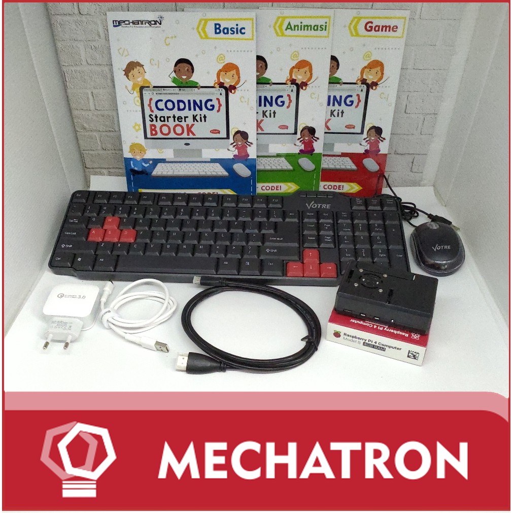 Jual Paket Belajar Coding For Kids Raspberry Pi v2 Raspberry pi 4B 4GB ...