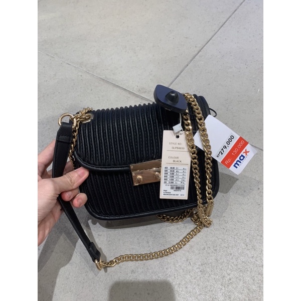 MAX fashion sling bag black SALE