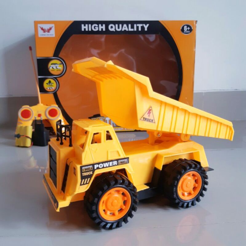 Jual Mainan Remote Control Dump Truck RC Car Mobil Truk Tambang