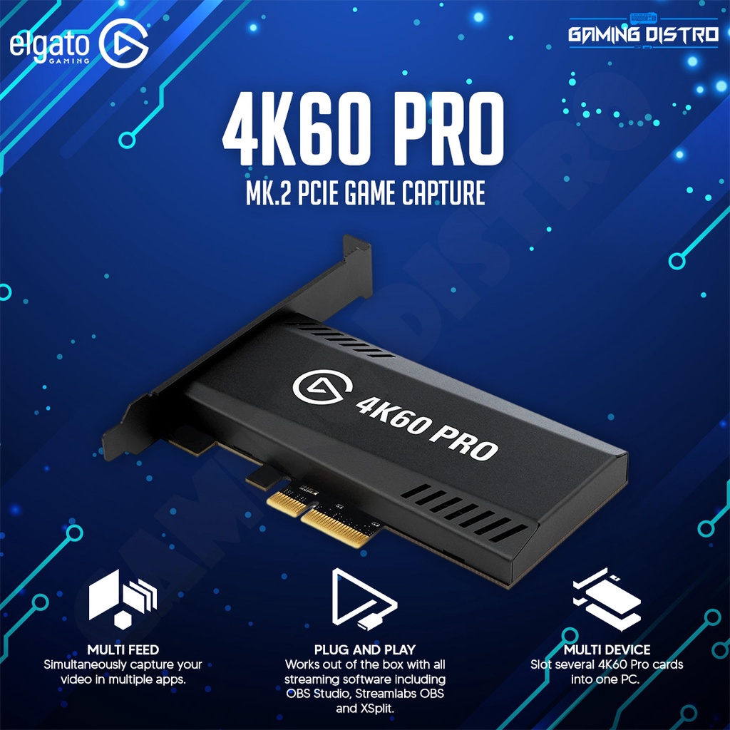 Jual Elgato 4K60 PRO MK.2 PCIe Game Capture Plug & Play Multi Device ...