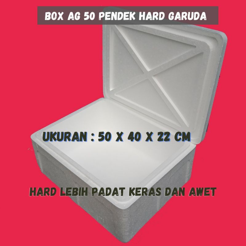Jual STEROFOAM /STYROFOAM BOX 50 PENDEK T 22 cm HARD GARUDA Shopee