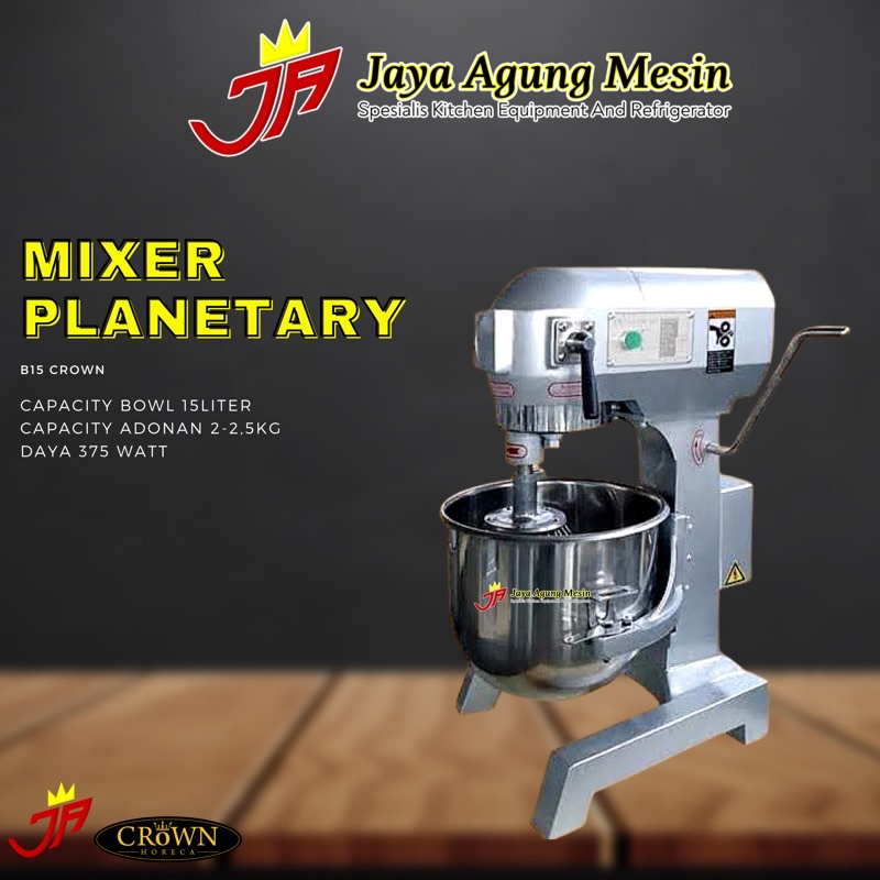 Jual Mixer B15 Crown /Planetary Mixer B-15 CROWN/Mixer Planetary B15 ...