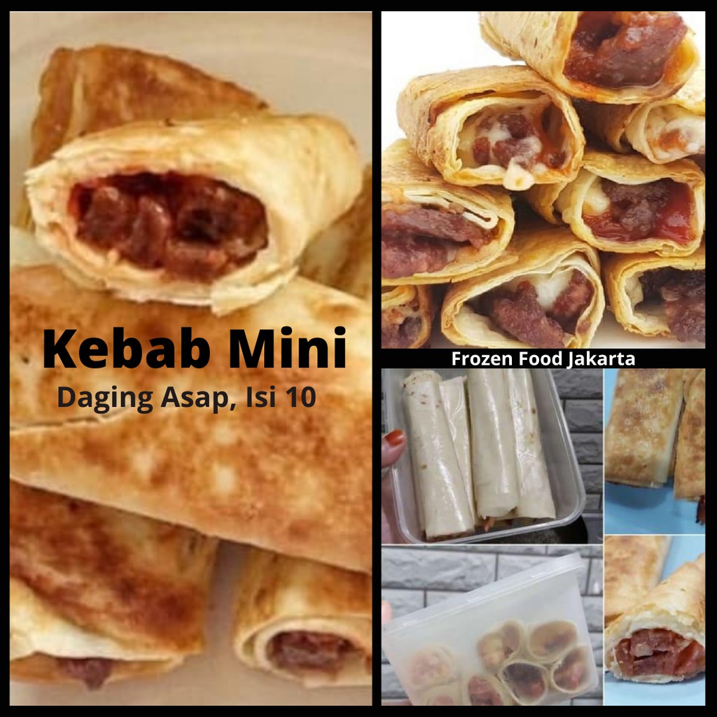 Jual Kebab Mini Daging Sapi Asap isi 10 | Shopee Indonesia