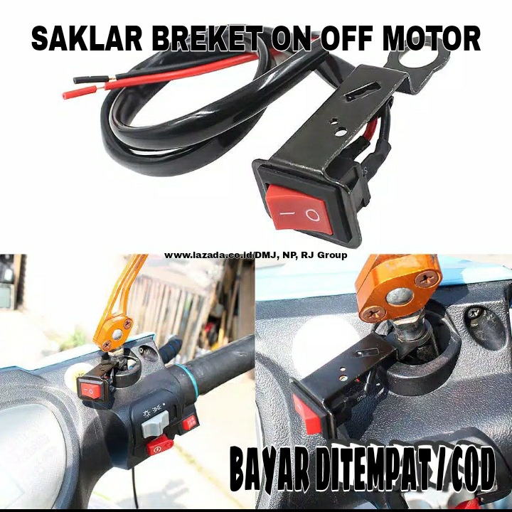 Jual Saklar Brecket On Off Lampu Motor Universal Breket Besi | Shopee ...