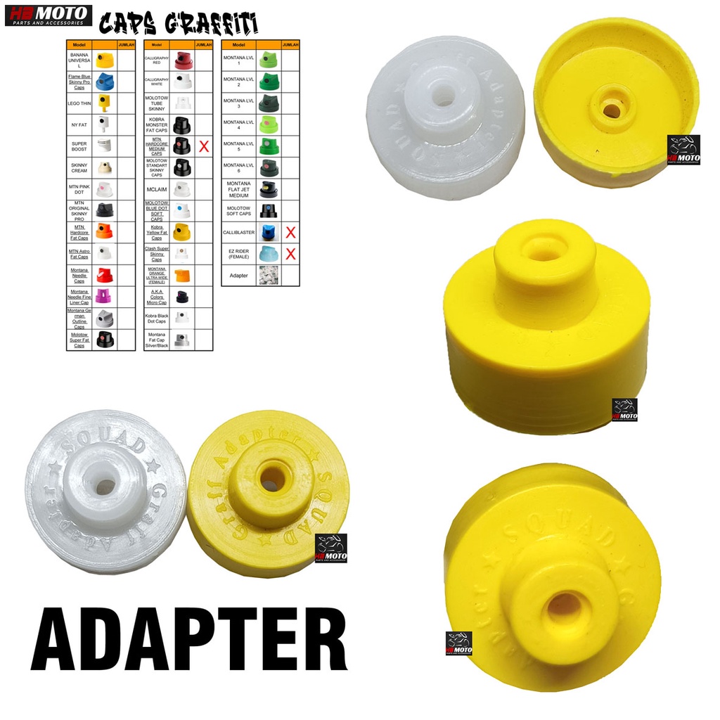 Jual Caps ADAPTER Grafitti spray paints/ADAPTER Caps/Caps Grafitti/Caps Cat Semprot Shopee