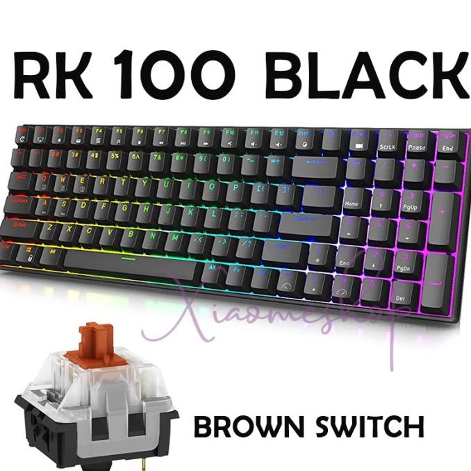 Jual RK100 / RK860 Royal Kludge RGB Mechanical Keyboard BLACK BARANG ...