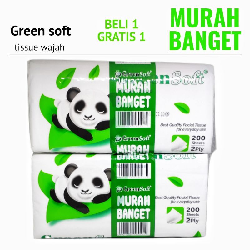 Jual TISSUE GREEN SOFT 200 SHEET 2PLY | Shopee Indonesia