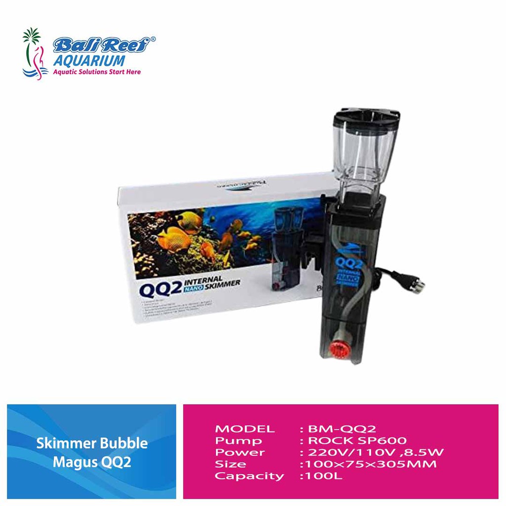 Jual Bubble Magus Qq2 Skimmer Aquarium Air Laut 100 Liter Hemat Energi