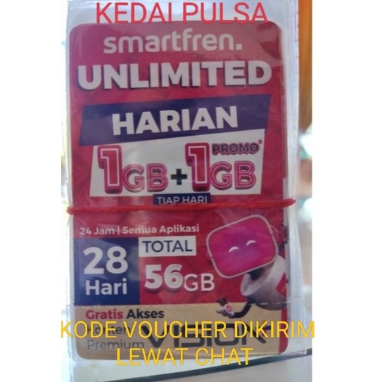 Jual VOUCHER SMARTFREN UNLIMITED HARIAN 2GB 28HARI (KODE VOUCHER ...