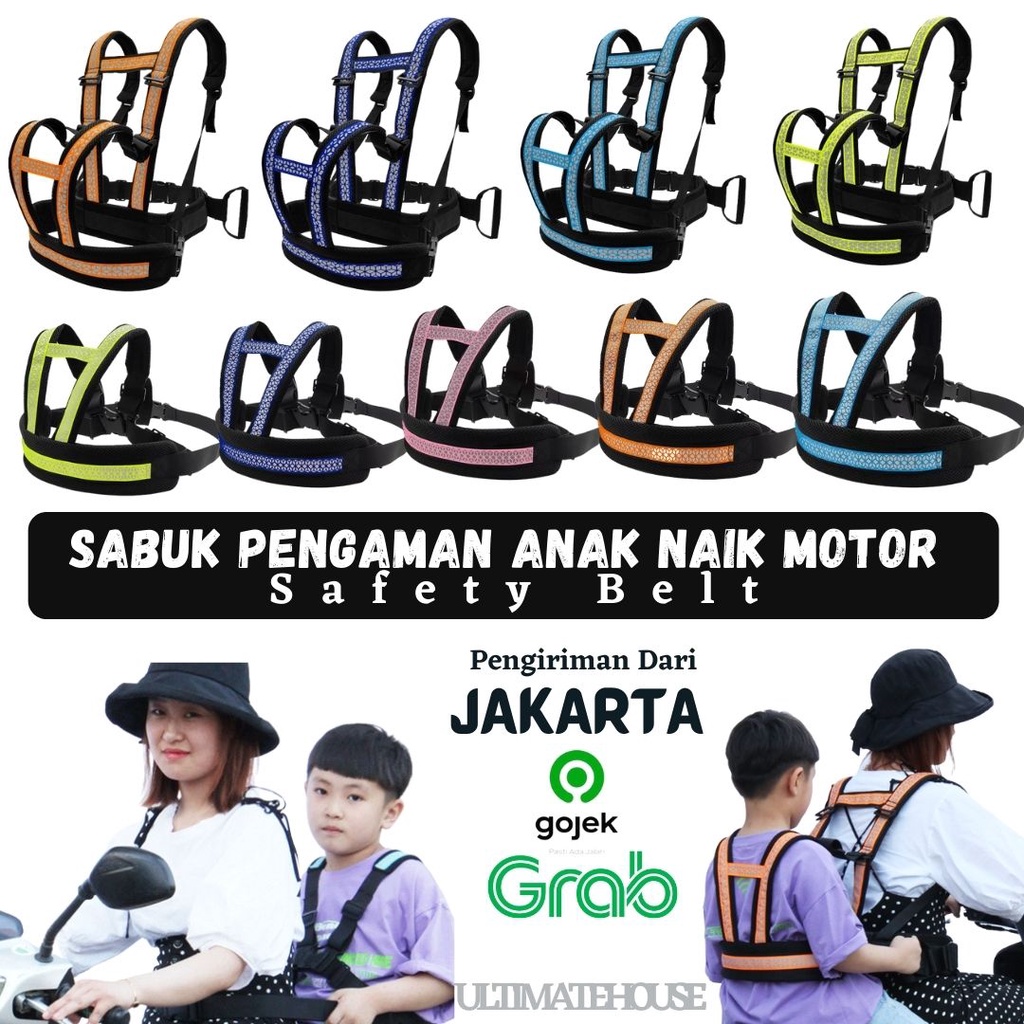 Jual Safety Belt Sabuk Bonceng Motor Sabuk Pengaman Anak Naik Motor ...