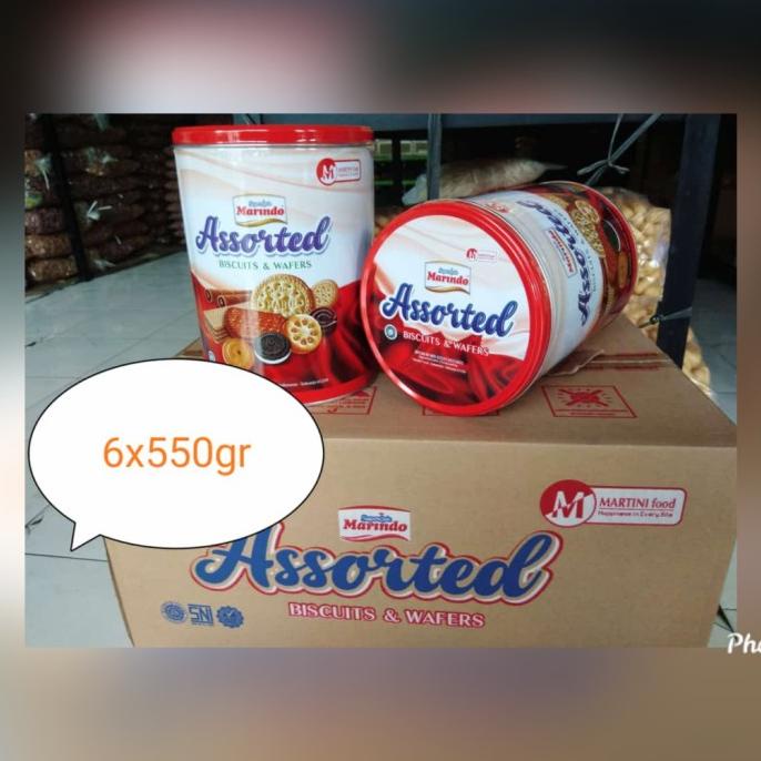 Jual Buruan Serbu] Marindo Biscuits & Wafer Assorted Kaleng 600gr Super ...