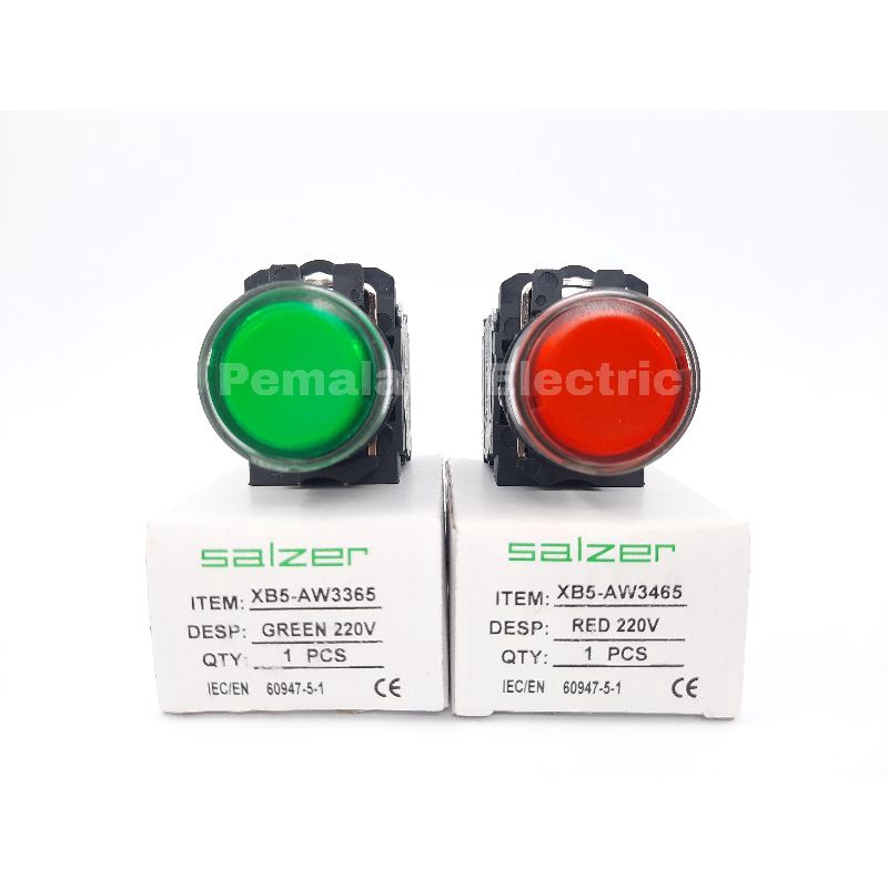 Jual Push Button Iluminated 22mm Led 220VAC | Shopee Indonesia