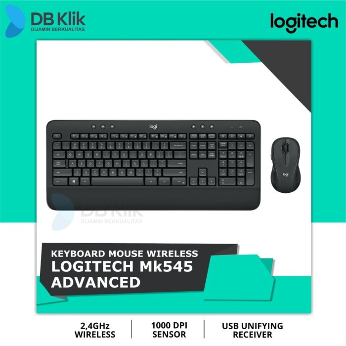 Jual Logitech MK545 Wireless Keyboard Mouse | | Shopee Indonesia