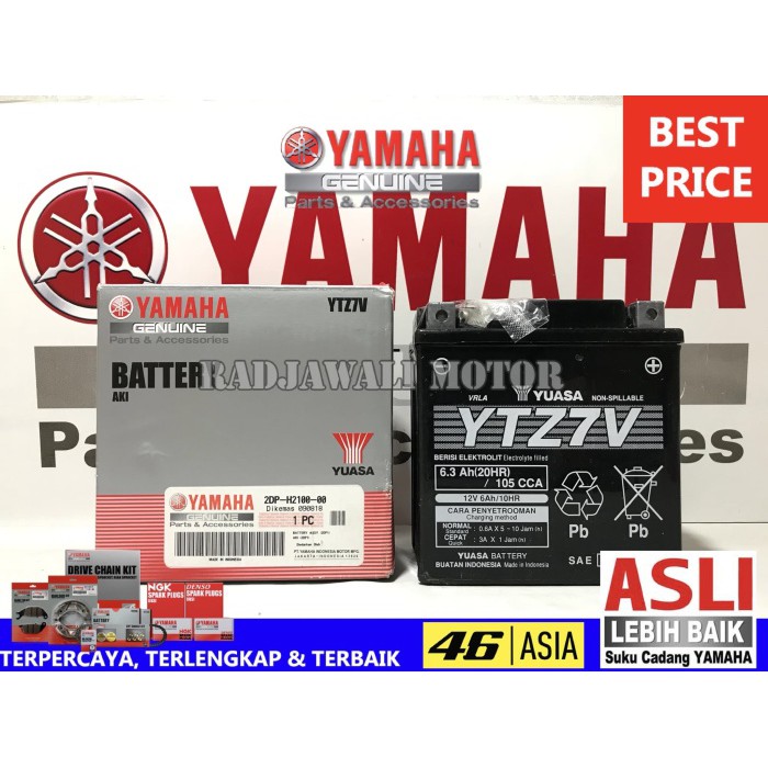 Jual AKI MOTOR NMAX , LEXI YTZ7V YUASA ASLI ORIGINAL YAMAHA 2DP-H2100