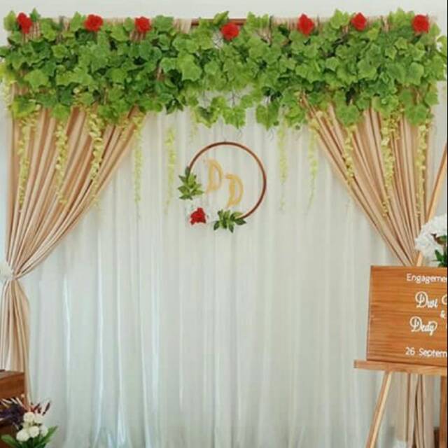 Jual Kain Dekorasi Lamaran/ Backrop Lamaran/ Wedding/ Dekor Lamaran