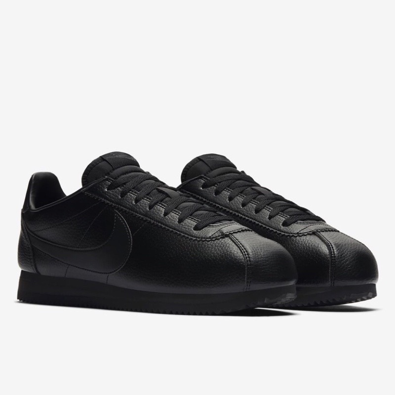 nike cortez all black suede