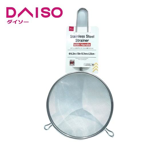 Jual Daiso stainless steel strainer with handle Shopee Indonesia