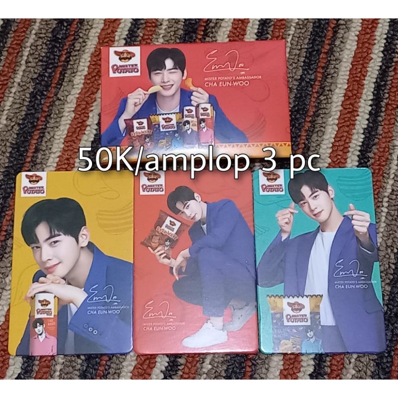 Jual Photocard Cha Eun Woo Mr. Potato x CEW Shopee Indonesia