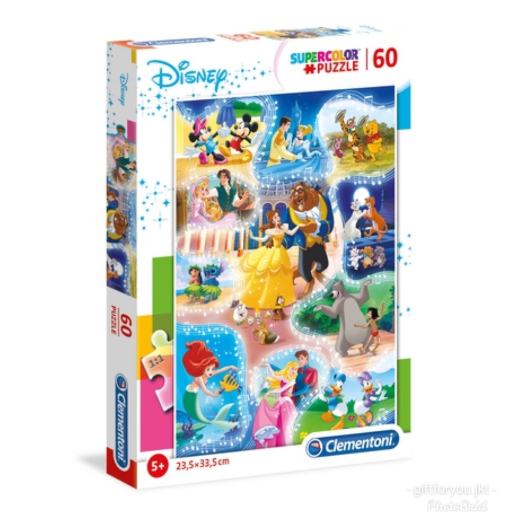 Jual Clementoni Disney Dance Time 60 pcs Supercolor Puzzle Figure ...