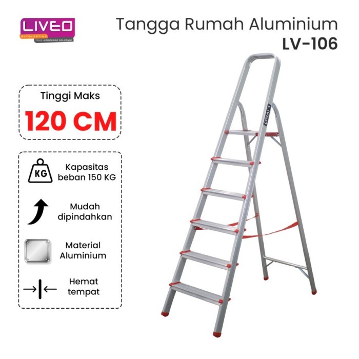 Jual Tangga Lipat TANGGA LIPAT LIVEO ( LV-106 ) | Shopee Indonesia