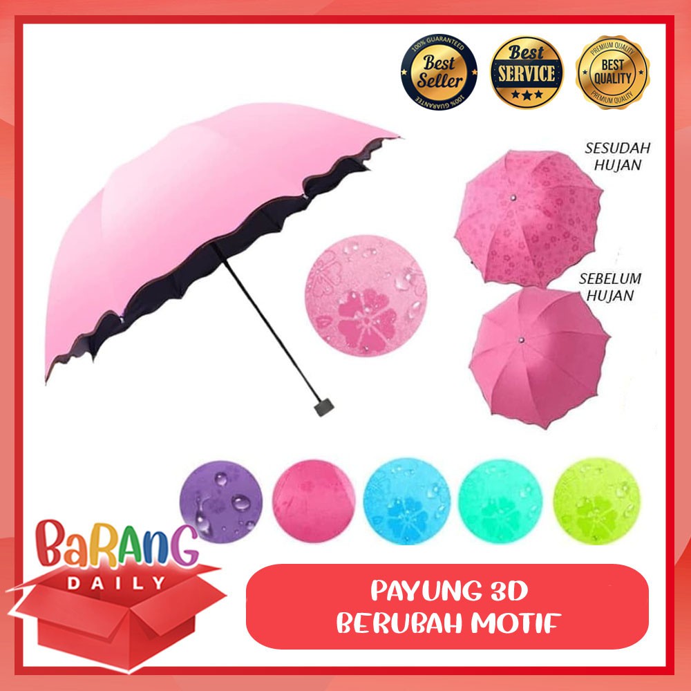 Jual Payung Lipat 3d Ajaib Magic Umbrella Dimensi Timbul Motif Shopee