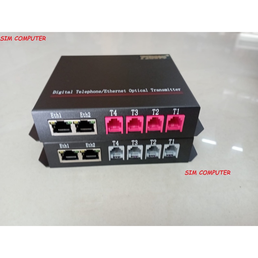 Jual PCM Voice Telephone 4Channel Fiber Optical Media Converter 1Pasang ...