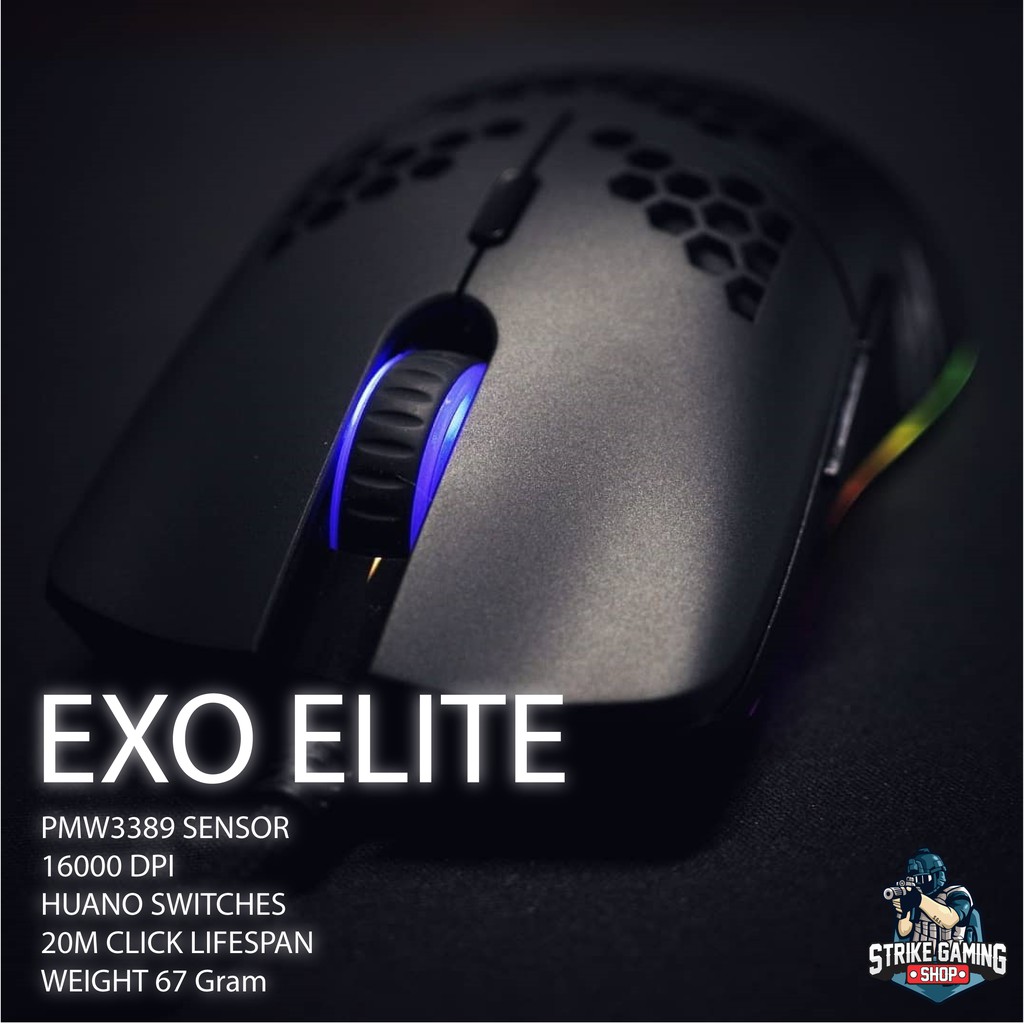 Jual TECWARE EXO ELITE HONEYCOMB RGB GAMING MOUSE | Shopee Indonesia