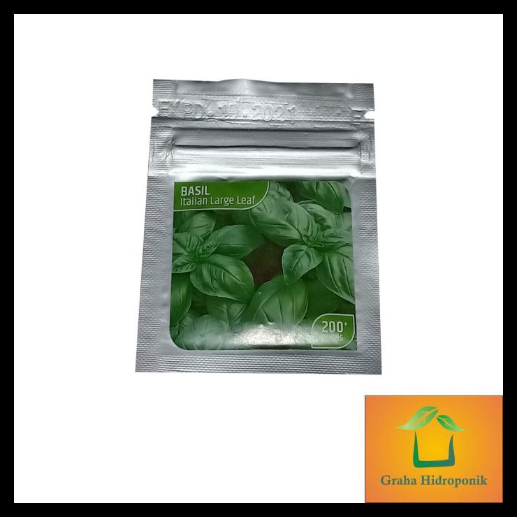 Jual Benih Basil Italian Large Leaf Isi +200 Seeds Harga Murah | Shopee ...