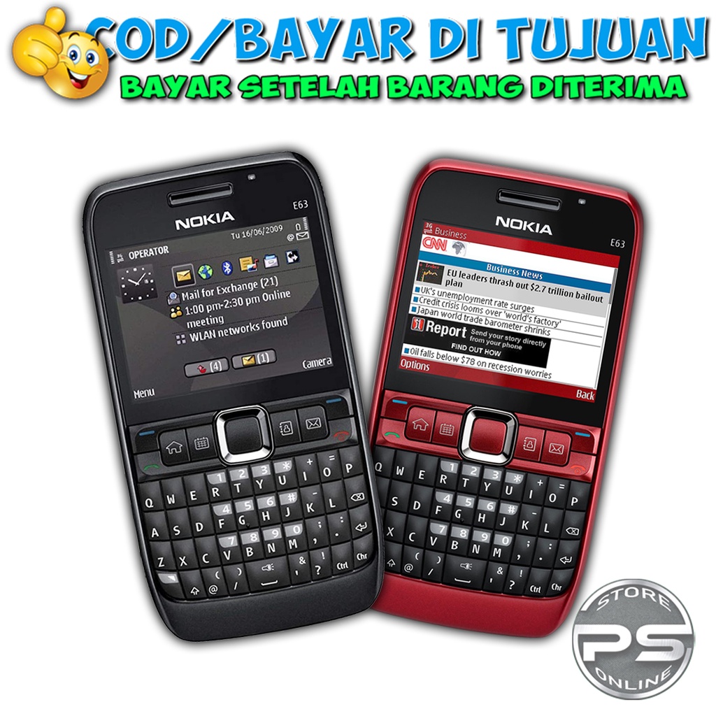 Jual HP Nokia E63 HP Jadul HP Qwerty Legenda Aplikasinya lengkap