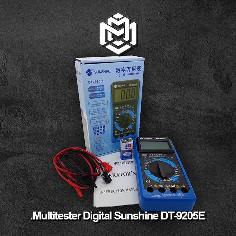 Jual Multitester Digital Sunshine DT-9205E / Multitester Digital ...