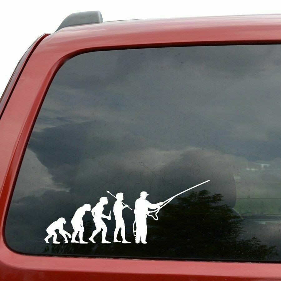 Jual Stiker Mobil Evolusi Memancing Evolution Fly Fishing Car Sticker