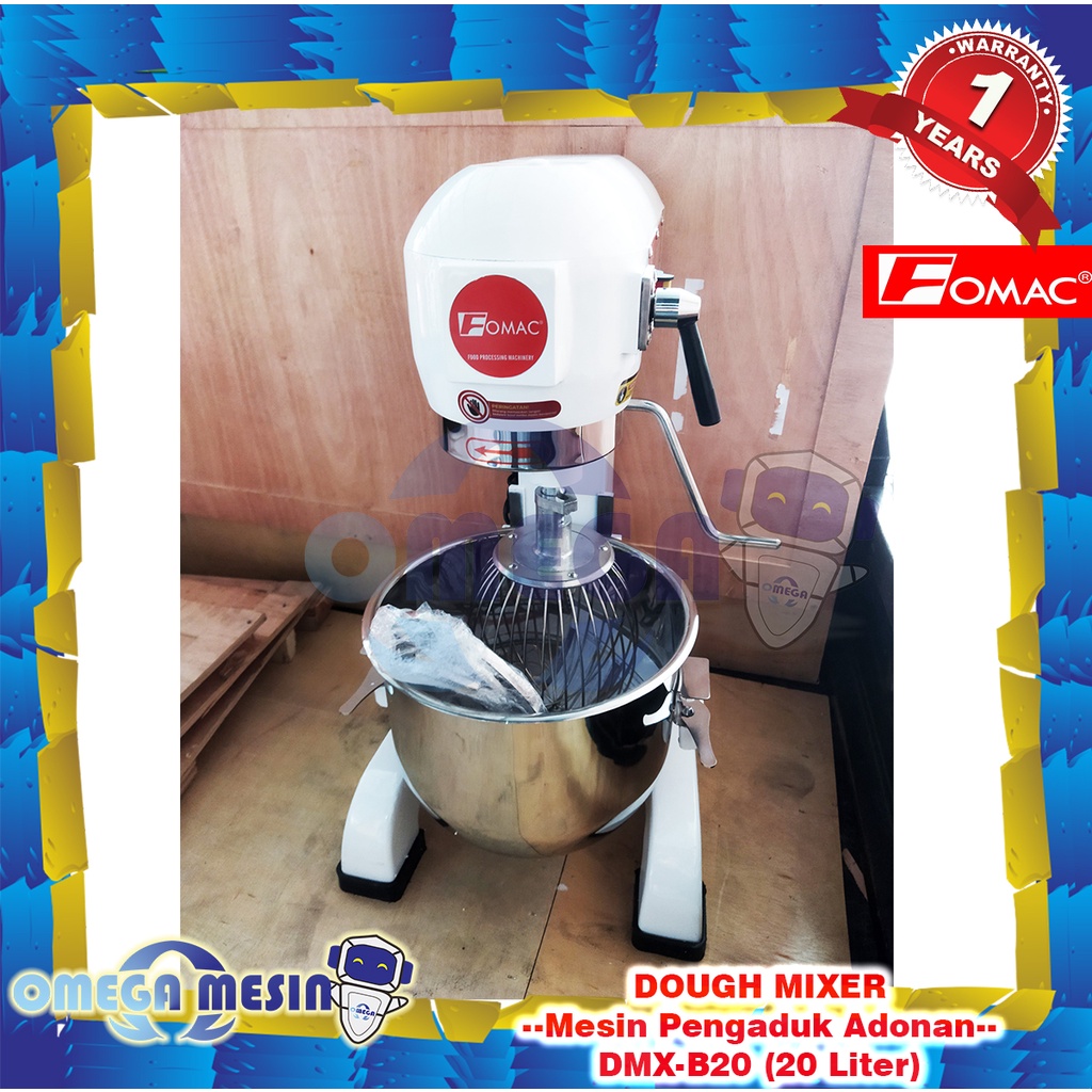 Jual Mesin Pengaduk Adonan 20 Liter / Mixer DMXB20 FOMAC