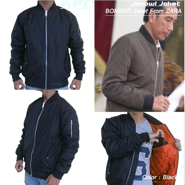 Jaket bomber 2024 jokowi zara