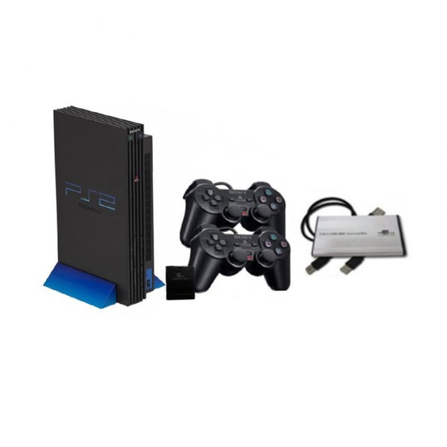 Jual PS2 Fat 40GB - PS 2 Fat 40 GB Lengkap Murah dan 2 stik getar ...