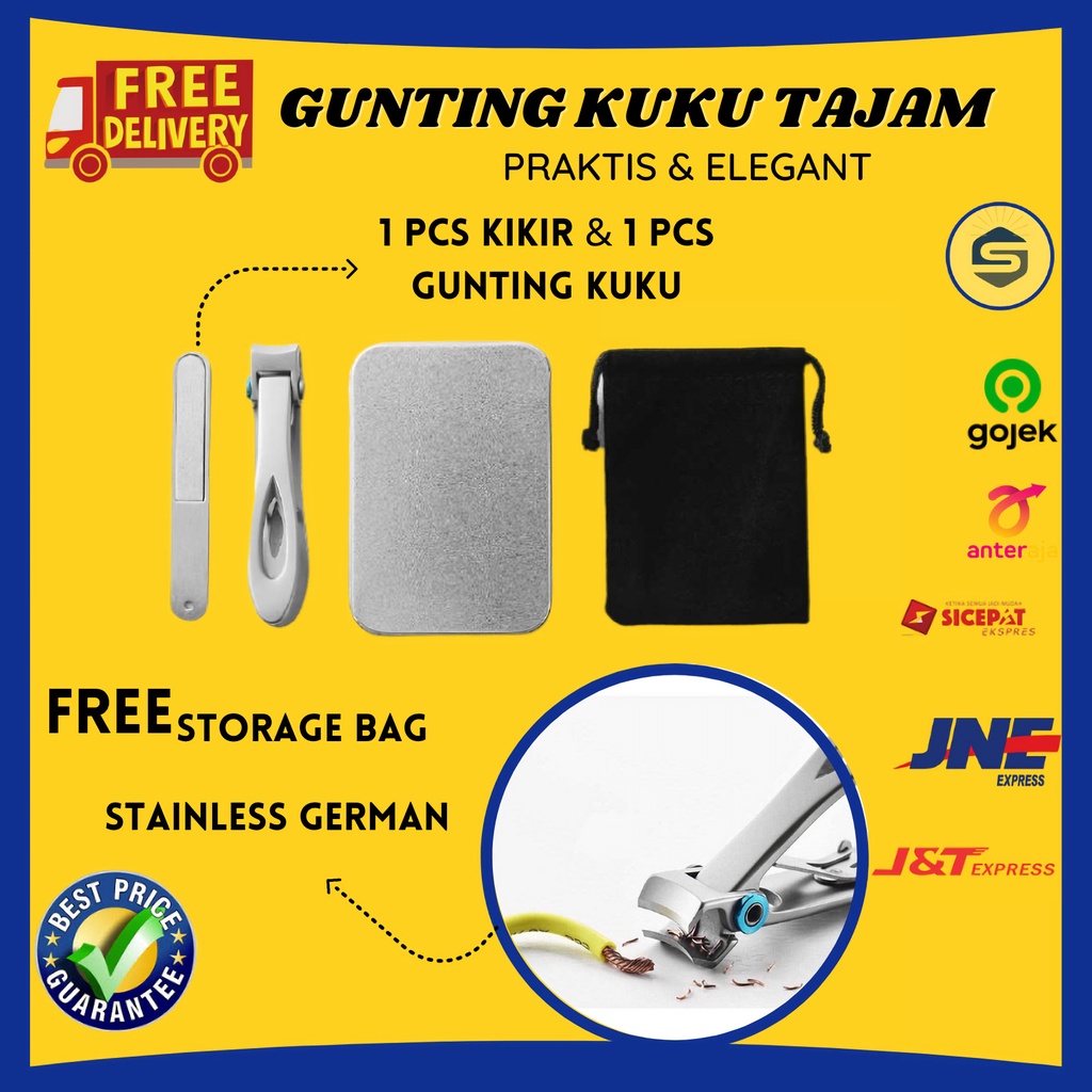 Jual Alat Gunting Kikir Pemotong Kuku Super Tajam Big Nail Clipper ...