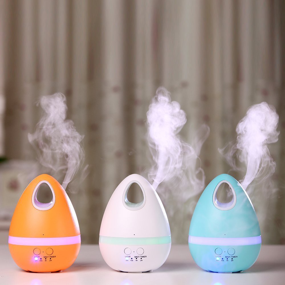 Jual Egg Air Humidifier Aroma Diffuser Gradient Light 7 Colours -200 ML ...
