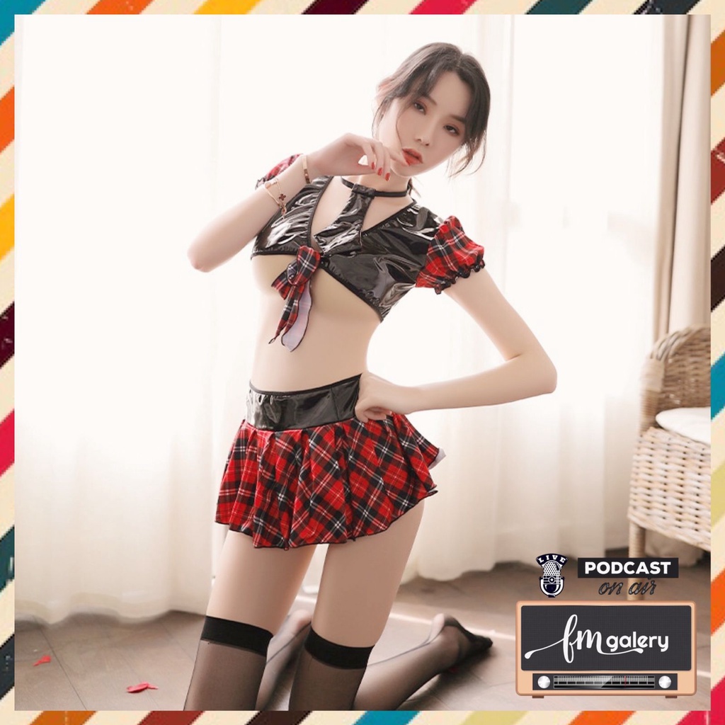 Jual Fm Galery Lingerie Set Cosplay Kostum Seragam Sekolah Jepang Wanita Sexy Atasan Crop 1163 2725