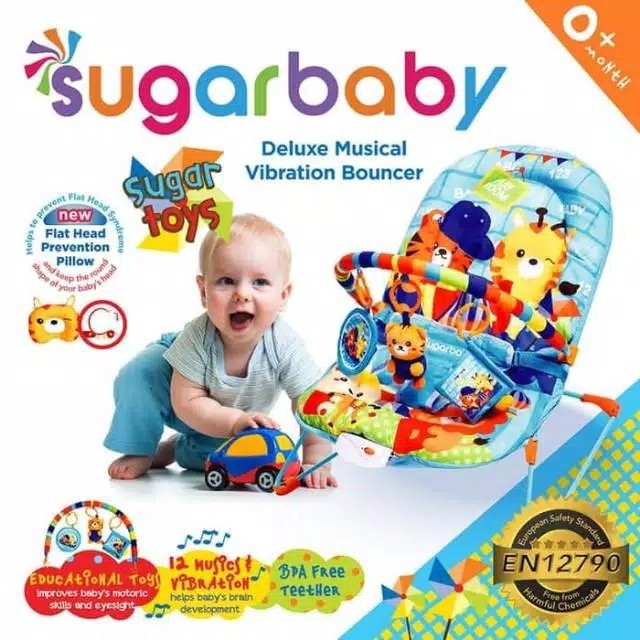 Bouncer sugar baby store untuk newborn