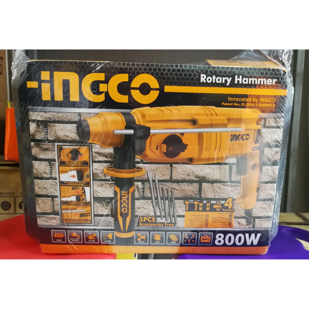 Jual INGCO RGH9028 ROTARY HAMMER DRILL INGCO RGH9028 MESIN BOR BETON ...