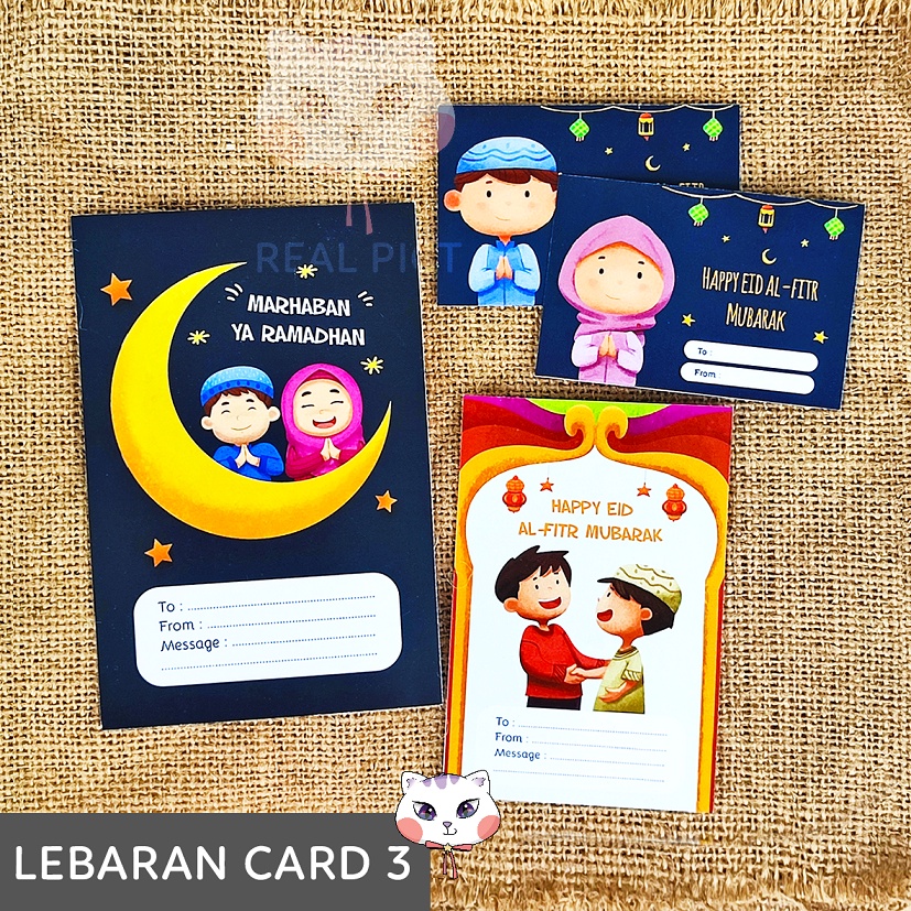 Jual KARTU UCAPAN LEBARAN PARSEL ANAK IDUL FITRI lucu | Shopee Indonesia