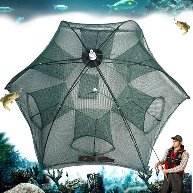Jual Jaring Pancing Ikan Hexagonal 6 Hole Fishing Net Trap Cage