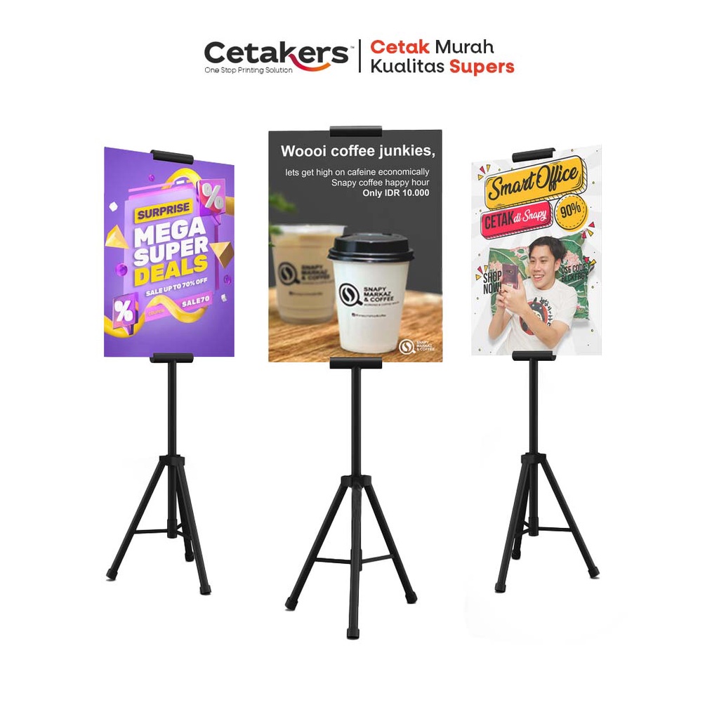 Jual PHOTOBOOK PAKET TRIPOD BANNER PROMOSI BISNIS STANDING KUAT DISPLAY ...