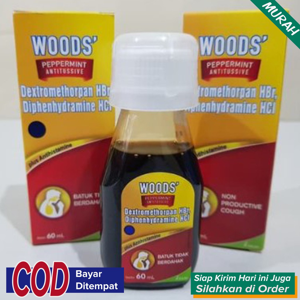 Jual Obat Batuk Kering Tenggorokan Gatal Pengencer Dahak Yg Sulit Keluar Ampuh ~ Sirup Woods 6700