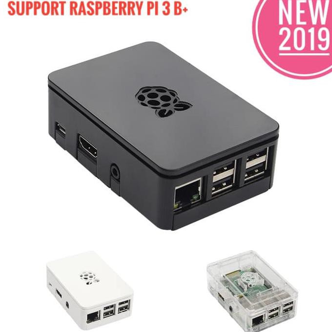 Jual RASPBERRY PI 3 ABS PLASTIC CASE BOX ENCLOSURE TAHAN PANAS LOGO ...