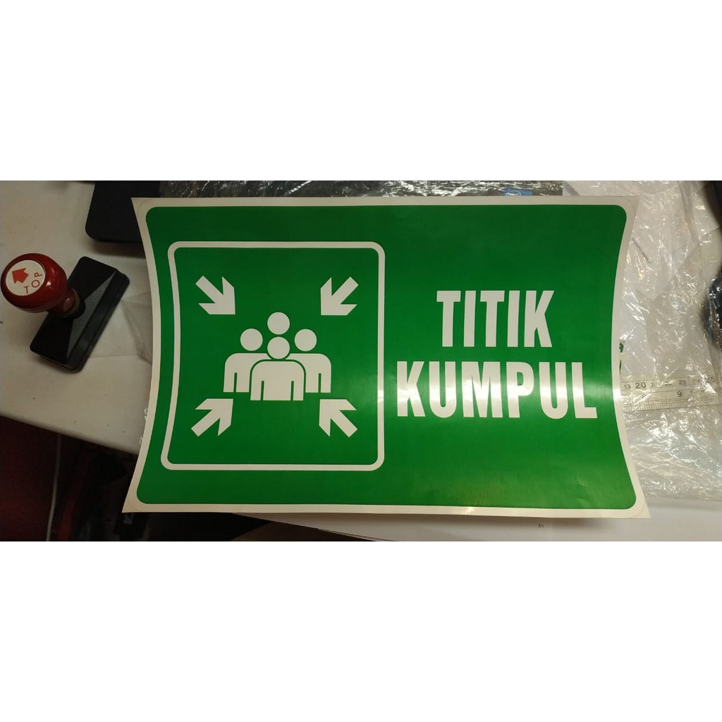 Jual STIKER TITIK KUMPUL LABEL TITIK KUMPUL SAFETY 40x30cm | Shopee ...