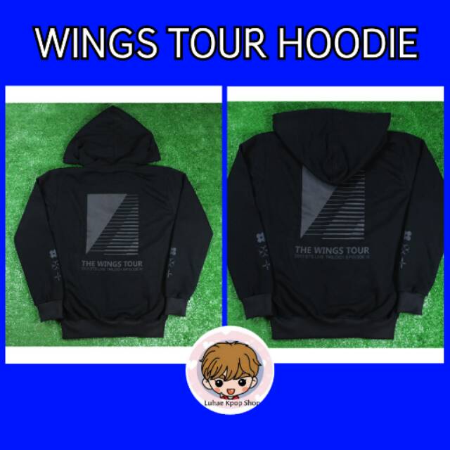 Jual BTS WINGS TOUR HOODIE Shopee Indonesia