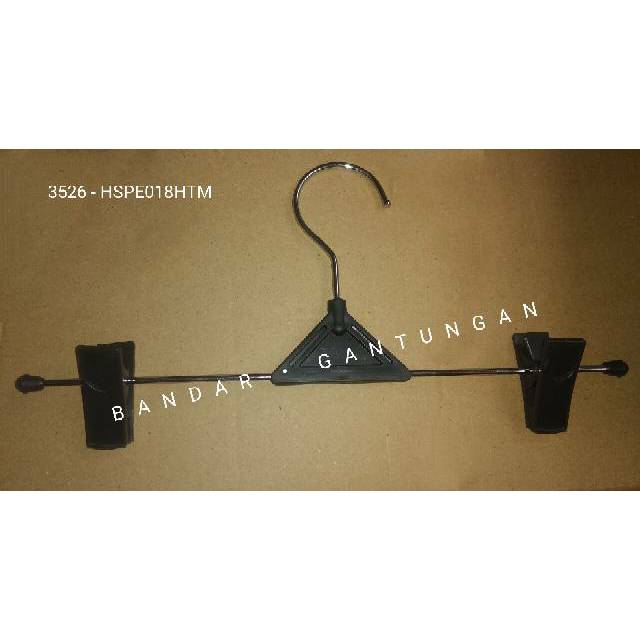 Jual Hanger Jepit Kawat Besi Wn Hitam Hanger Jepit Celana Rok